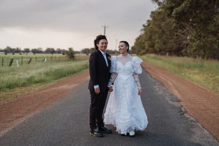 Emily + Kori – Perth Backyard Same-Sex Wedding