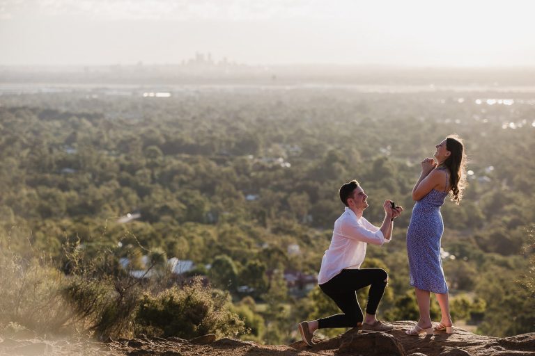 Cara + Liam – Perth Hills Surprise Proposal